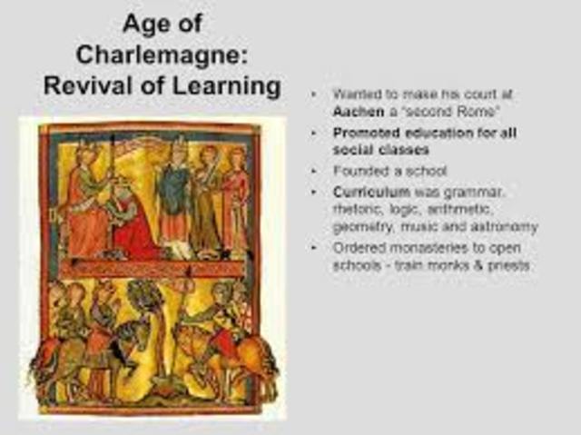 Charlemagne launches his education reform