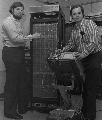 Greenblatt and Knight with the CADR Lisp Machine