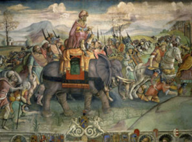 Hannibal invades Italy