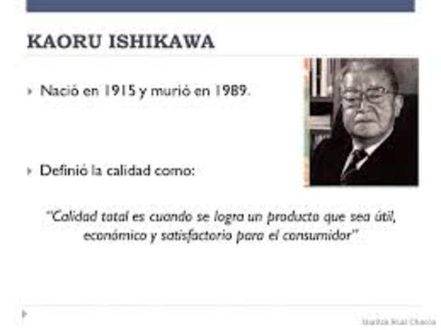 Kaoru Ishikawa forma los primeros círculos de control de calidad en Japón