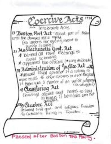 Coercive Acts of 1774
