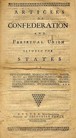 The Articles of Confederation