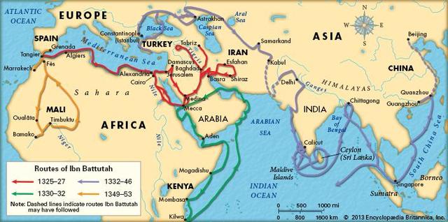Ibn Battuta's travel to Mali