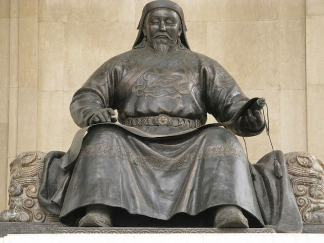 The Mongol Empire is founded by Genghis Khan.