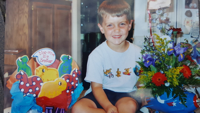 Getting ready to see my mom and baby brother