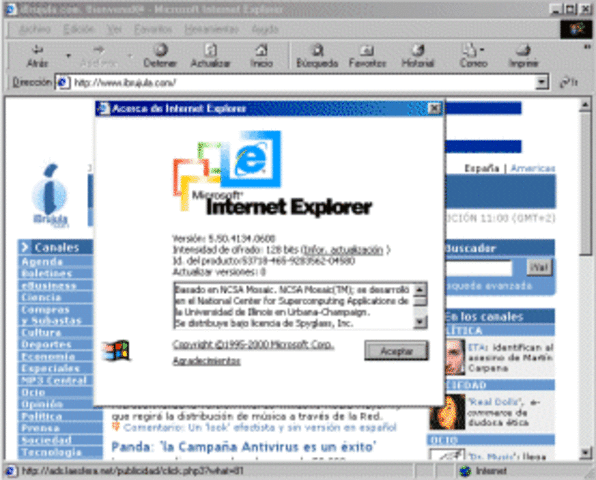 lideracion de IE version
