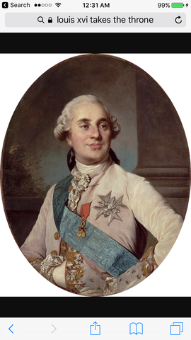 Louis xvi prend le trone