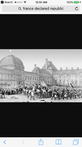 France declated republique