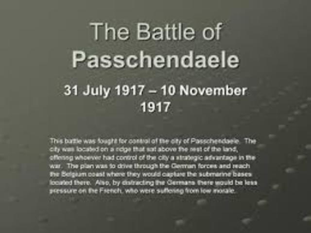 Battle of Passchendaele Begins