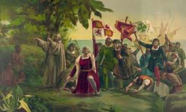 Llegada de cuarto viaje de Cristobal Colón.