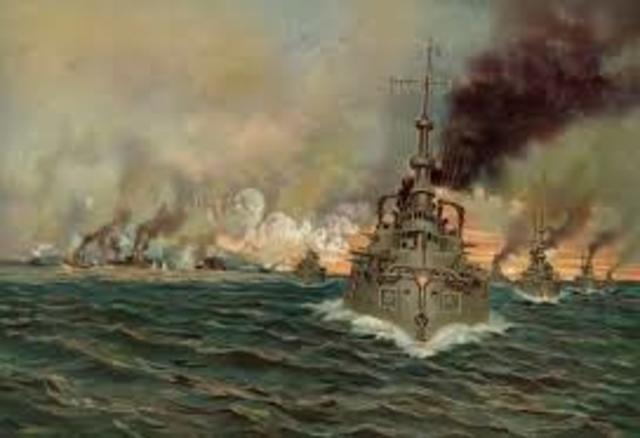 La flota del admirante sampson bombardera a San Juan