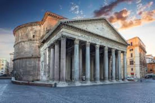Roman Pantheon was Built