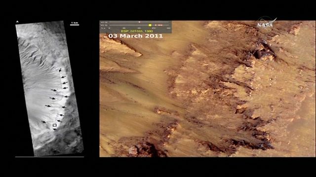 Sós víz van a Marson