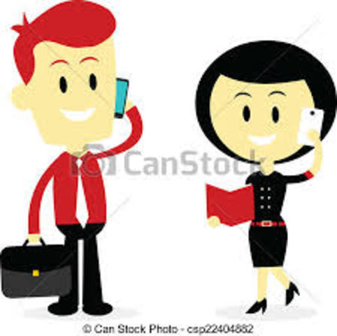 Felix ruft Herr Müller am Apparat. Bea Brown öffnet das Telefon.