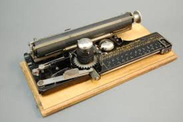 Typographer is invented