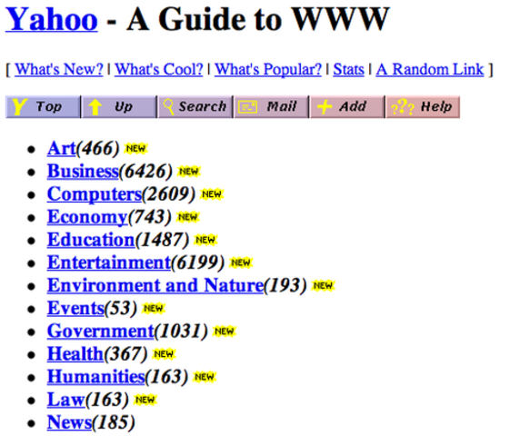 Jerry y David crearon un sitio web