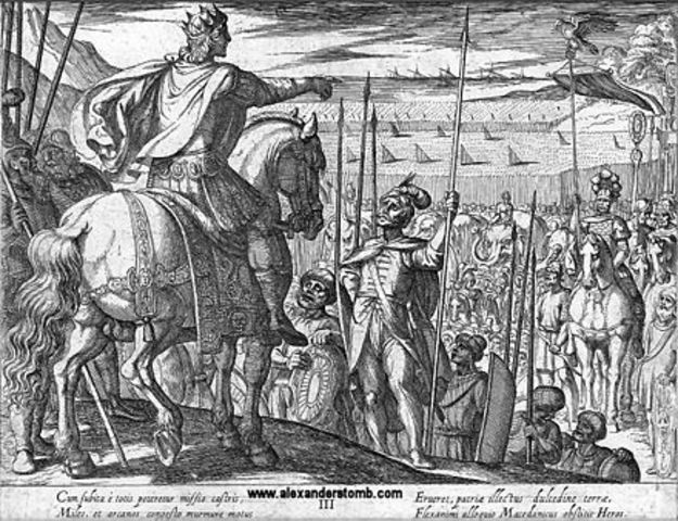 Alexander's troops rise against him