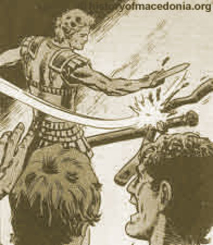 Alexander attempted to untie the knot .