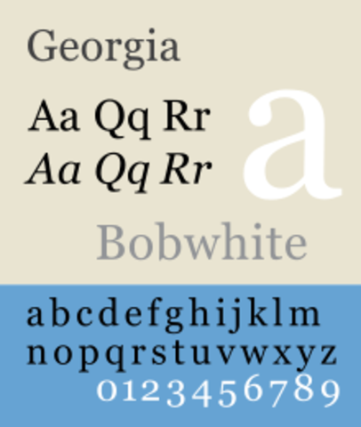 georgia typeface