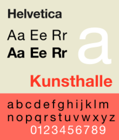 helvetica typeface