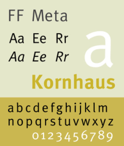 FF meta typeface