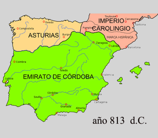 Reino de Asturias hacia 814