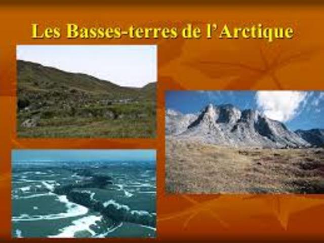 Création des basses terres de l'arctique