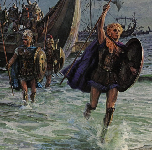 Alexander joins Fathers army