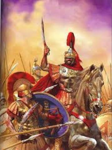 Macedonians meet the Athenians and Thebans