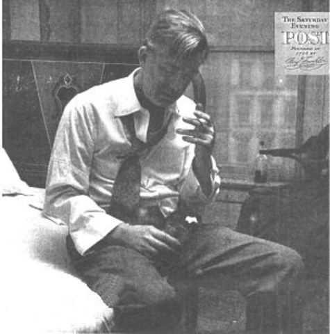 Alexander becomes drunk