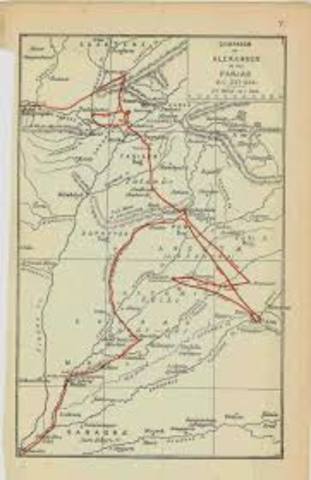 Alexander expanding territory