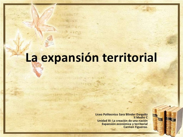 TERCERA ETAPA: LA EXPANSIÓN