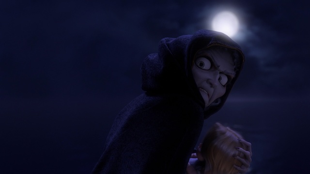 Mother Gothel suddenly appears.