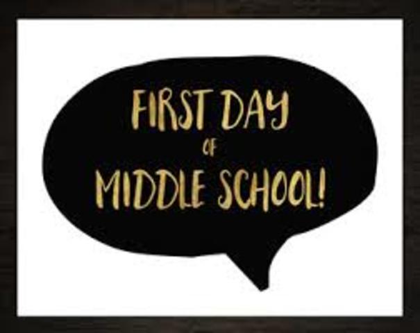 First Day of Middle School