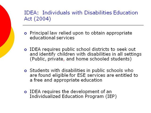 Individuals with Disabilities Act (IDEA)