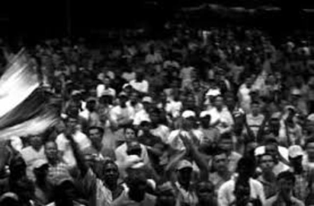 Las autoridades de Estados Unidos  y España firman un amistrico o cese de hostilidades.