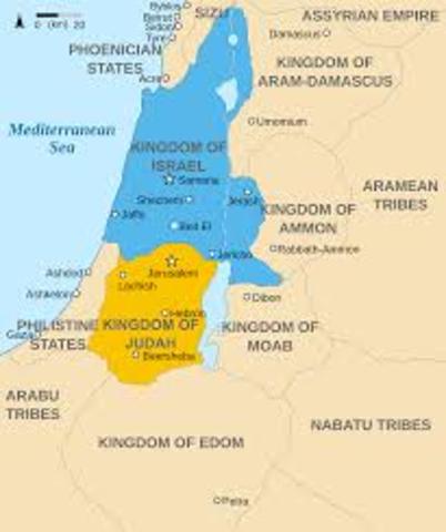 israel split into two kingdoms