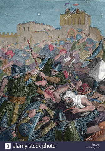 Christians fought to conquer Spain.