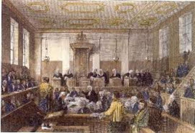 First courtroom built