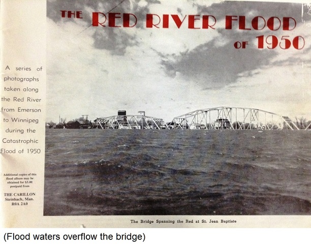 The Red River Flood occurs in Manitoba, From Emerson to Winnipeg