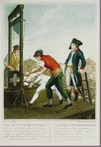 Execution of Maximilein Robespierre