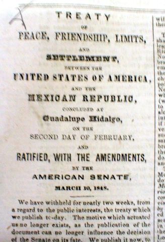 End of Mexican-American War