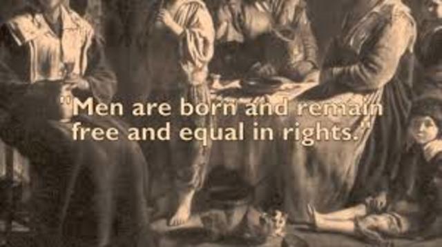 Declaration of the Rights of Man written