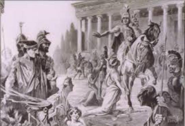 Macedonians meet the Athenians and Thebans
