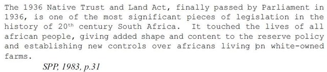 Native Trust and Land Act