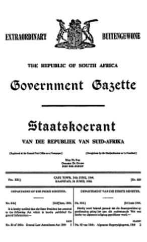 General Law Amendment Act No 80