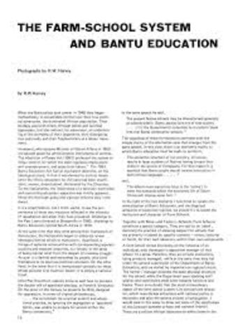 The Bantu Education Act 1953