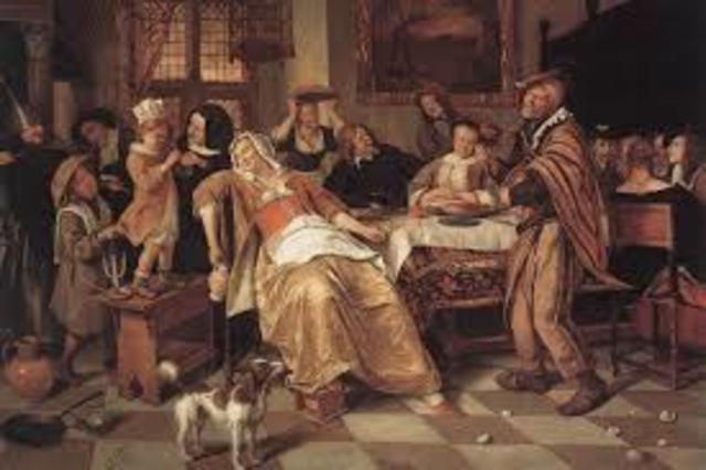 Alexander becomes drunk at a banquet