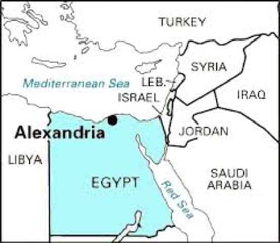 Alexander creates the city of Alexandria