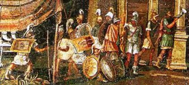 Alexander ledas the macedonian army against the Persians at the Granicus river